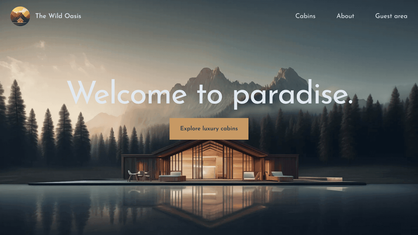 Visit to The Wild Oasis - (Customer) Screenshot of The Wild Oasis - (Customer)